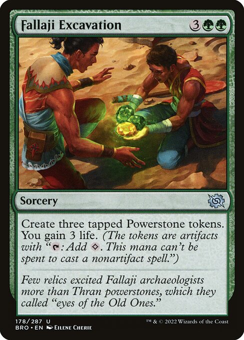 Fallaji Excavation highlighted card art