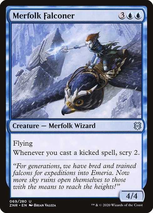 Merfolk Falconer highlighted card art