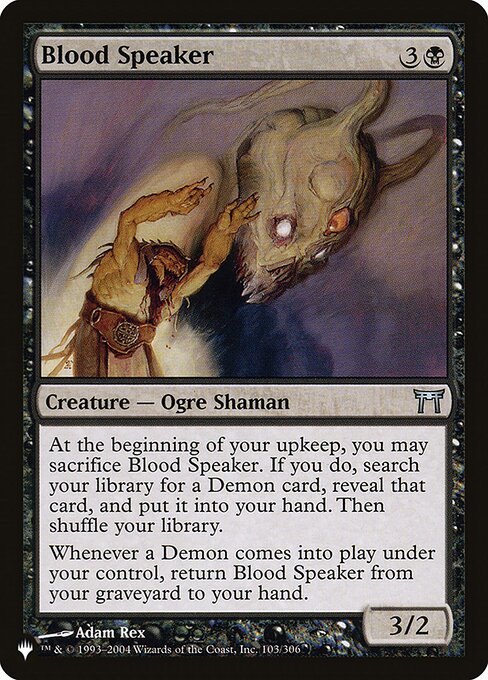 Blood Speaker highlighted card art