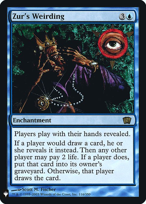 Zur's Weirding highlighted card art