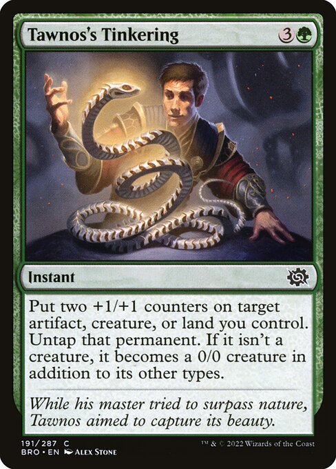 Tawnos's Tinkering highlighted card art