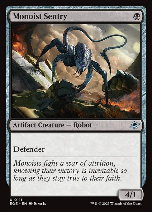 Monoist Sentry highlighted card art