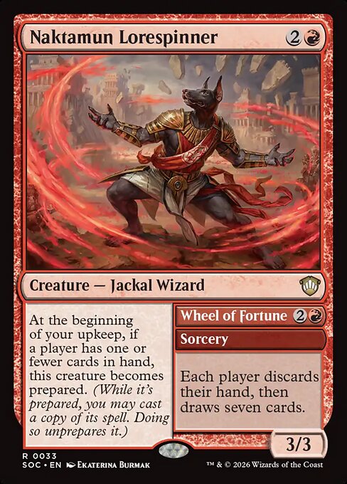 Naktamun Lorespinner // Wheel of Fortune from Secrets of Strixhaven Commander