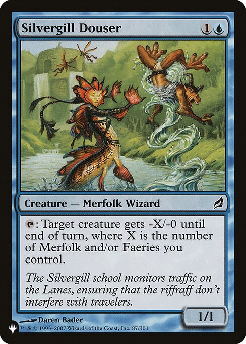 Silvergill Douser highlighted card art