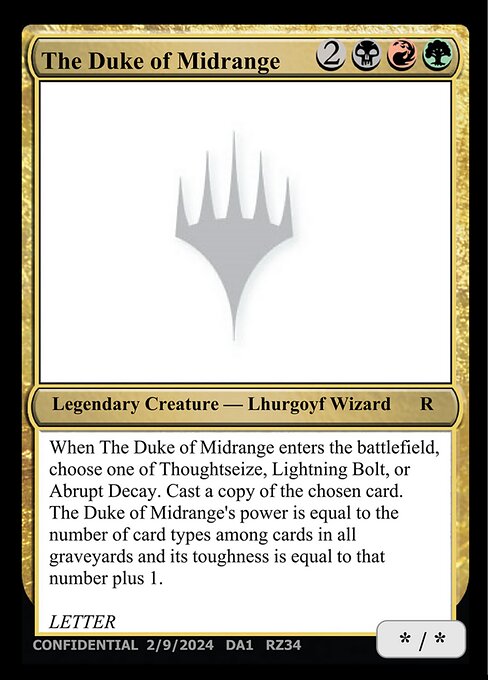 The Duke of Midrange highlighted card art