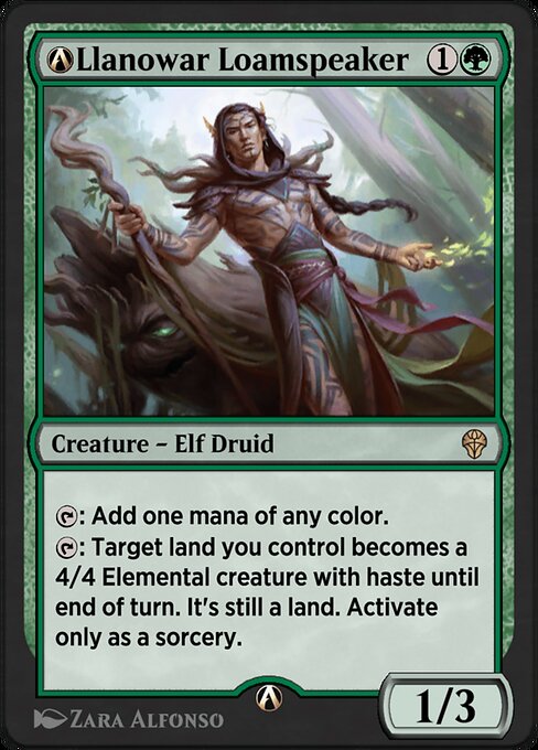 A-Llanowar Loamspeaker highlighted card art
