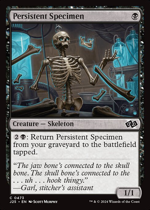 Persistent Specimen highlighted card art