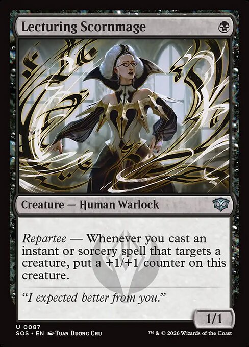 Lecturing Scornmage from Secrets of Strixhaven