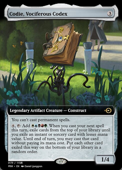 Codie, Vociferous Codex highlighted card art