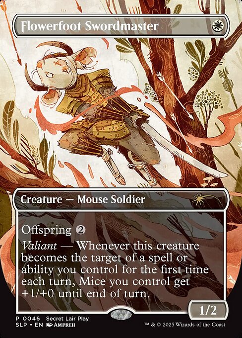 Flowerfoot Swordmaster highlighted card art