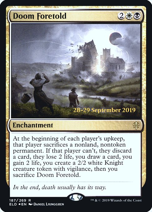 Doom Foretold from Throne of Eldraine Promos