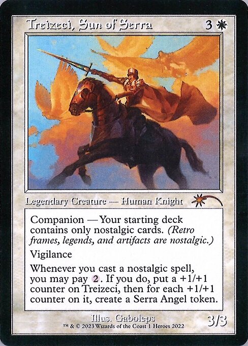 Treizeci, Sun of Serra highlighted card art