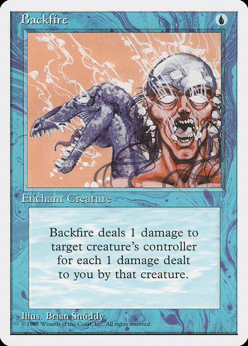 Backfire highlighted card art