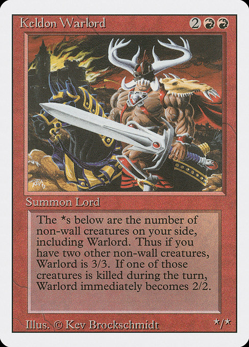 Keldon Warlord from Revised Edition