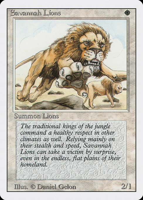 Savannah Lions from Revised Edition