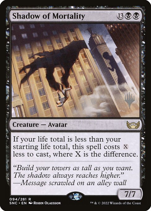 Shadow of Mortality from Streets of New Capenna Promos
