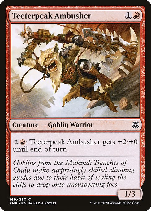 Teeterpeak Ambusher highlighted card art