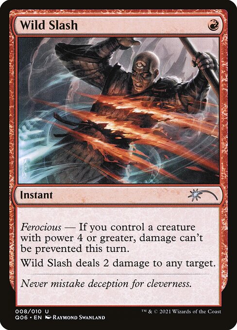 Wild Slash from Pioneer Challenger Decks 2021