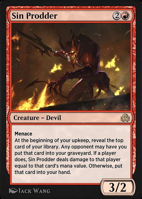Sin Prodder highlighted card art