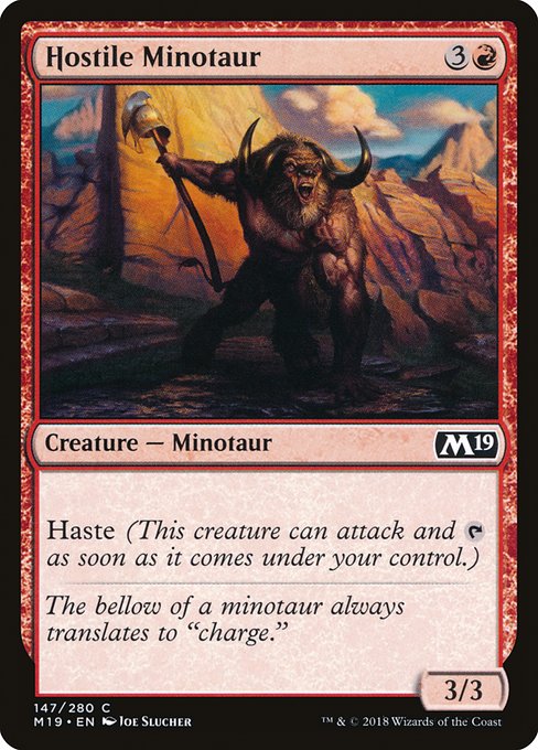 Hostile Minotaur from Core Set 2019