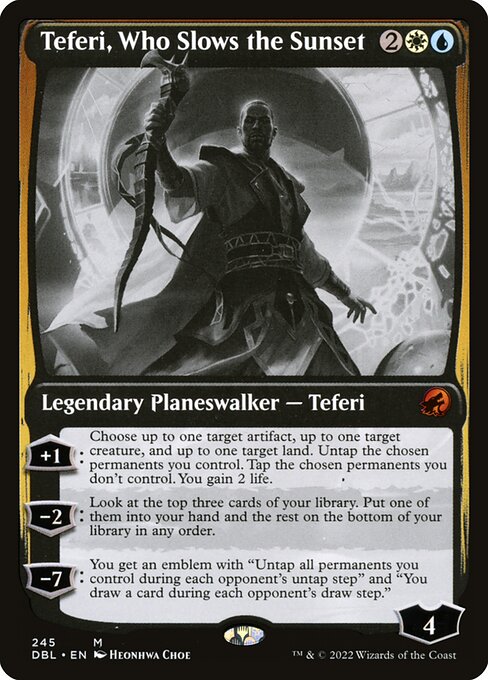 Teferi, Who Slows the Sunset highlighted card art