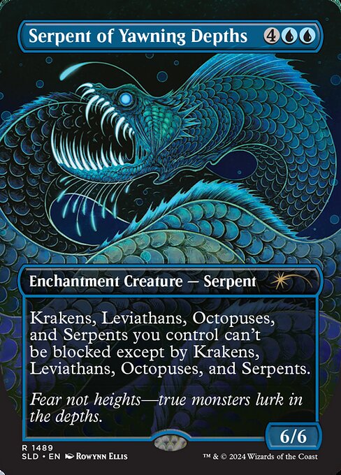 Serpent of Yawning Depths highlighted card art