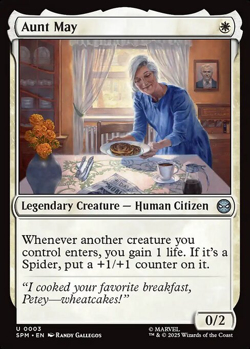Aunt May highlighted card art