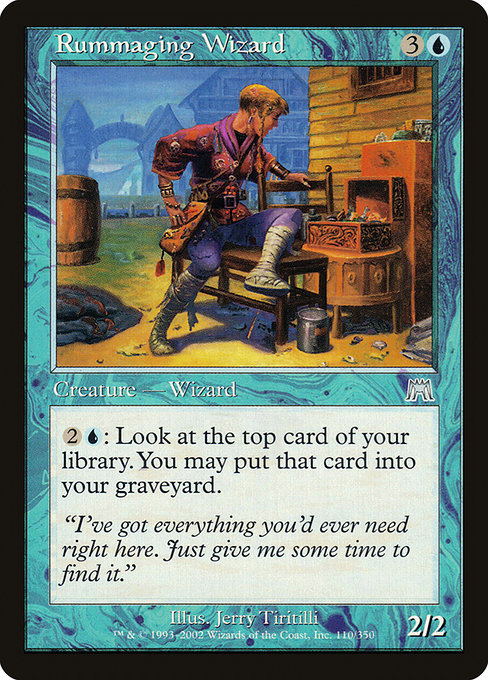 Rummaging Wizard highlighted card art