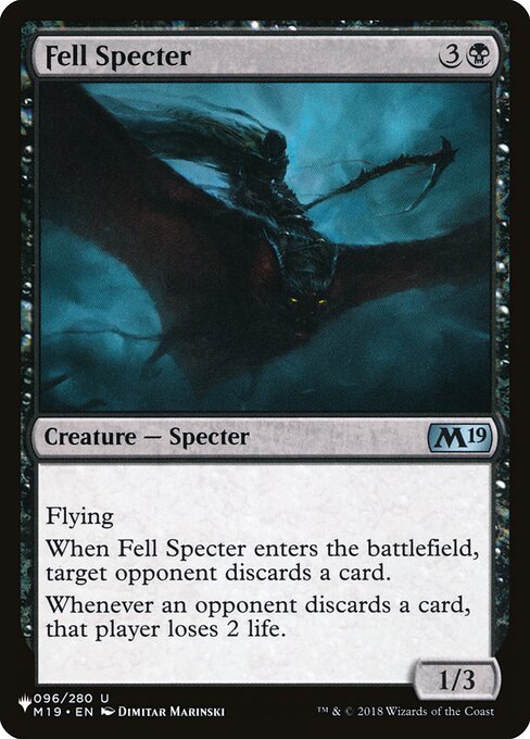 Fell Specter highlighted card art