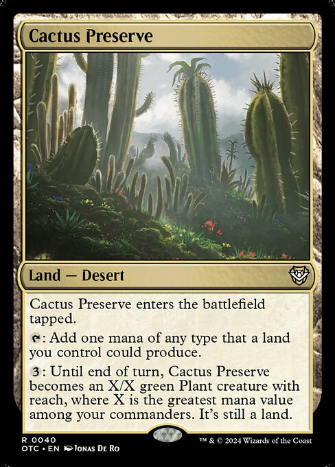 Cactus Preserve highlighted card art