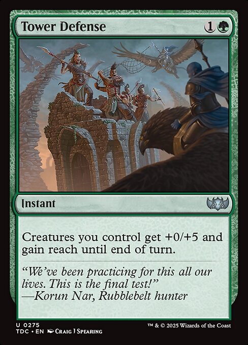 Tower Defense highlighted card art