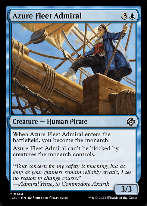 Azure Fleet Admiral highlighted card art