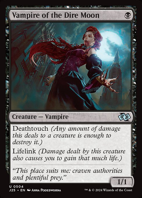 Vampire of the Dire Moon highlighted card art