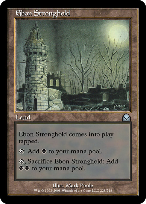 Ebon Stronghold from Masters Edition II