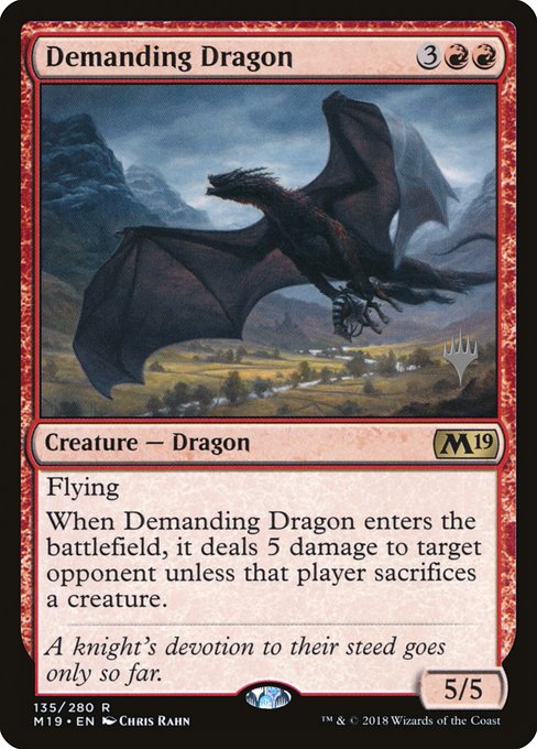Demanding Dragon from Core Set 2019 Promos