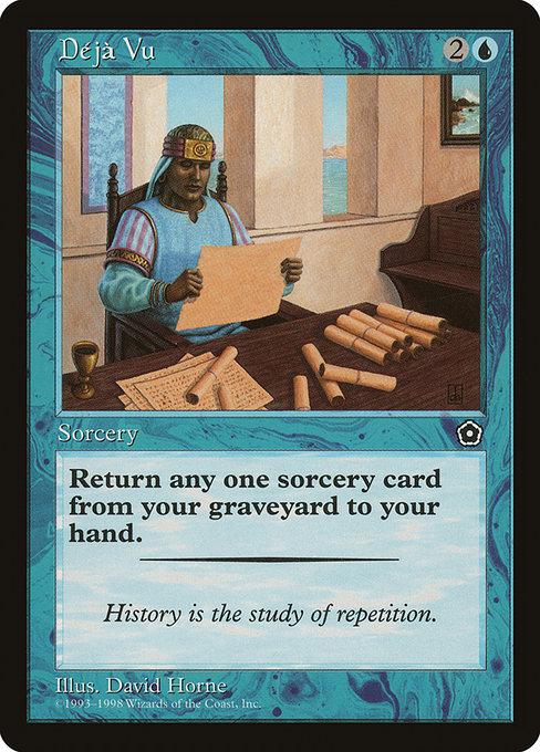 Déjà Vu highlighted card art