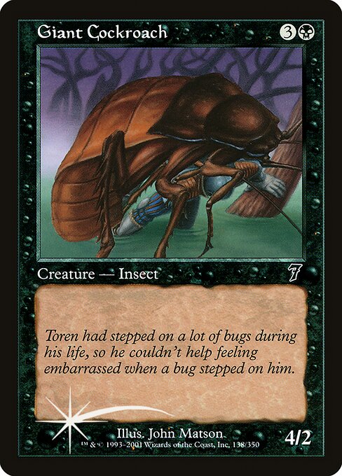 Giant Cockroach from Seventh Edition