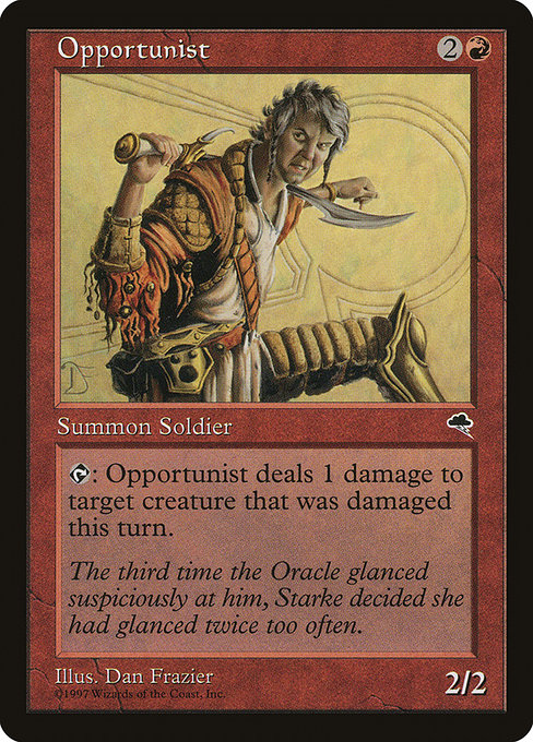 Opportunist highlighted card art