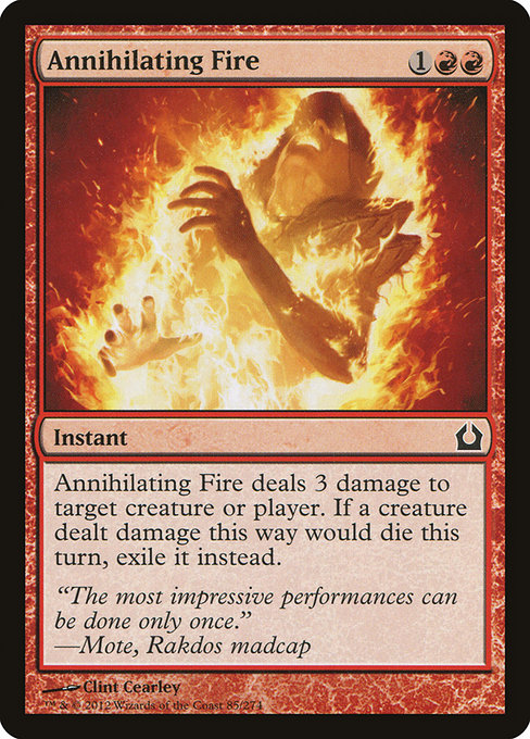 Annihilating Fire highlighted card art
