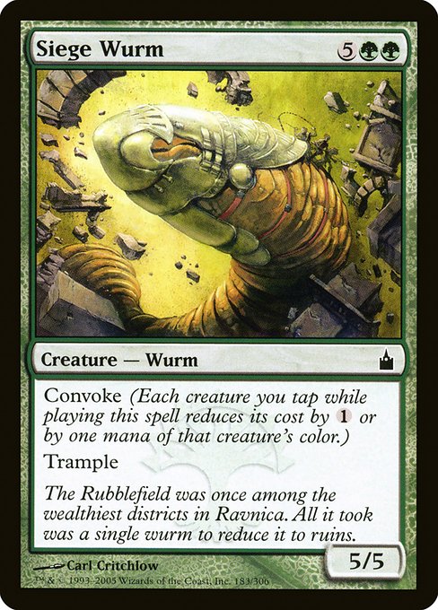 Siege Wurm from Ravnica: City of Guilds