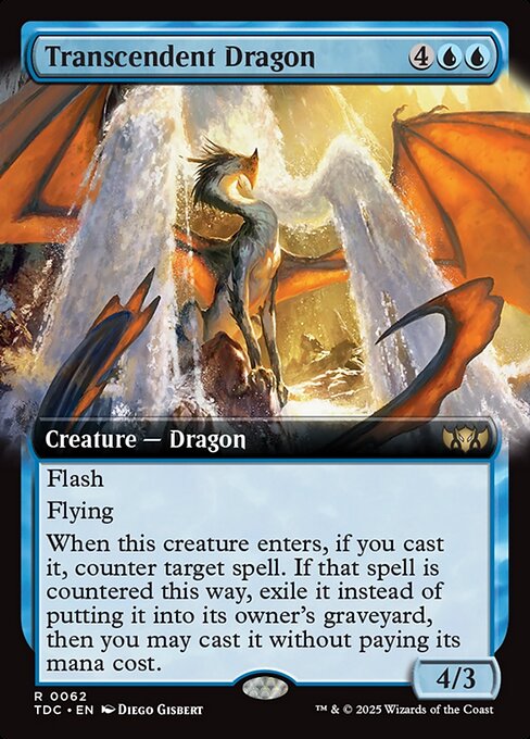 Transcendent Dragon from Tarkir: Dragonstorm Commander