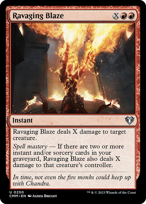Ravaging Blaze highlighted card art