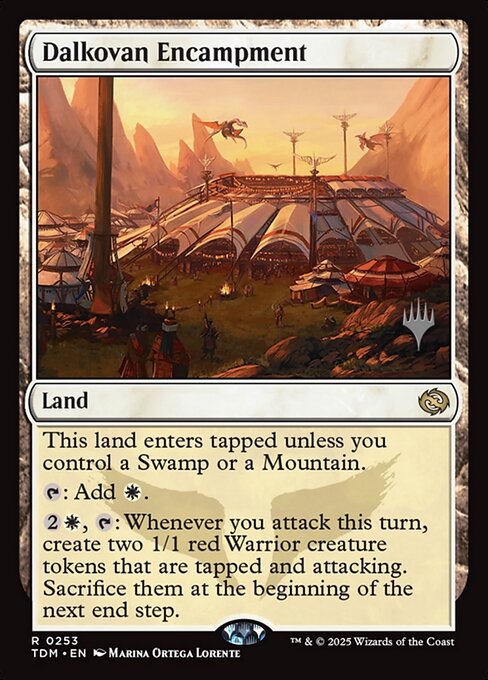 Dalkovan Encampment from Tarkir: Dragonstorm Promos
