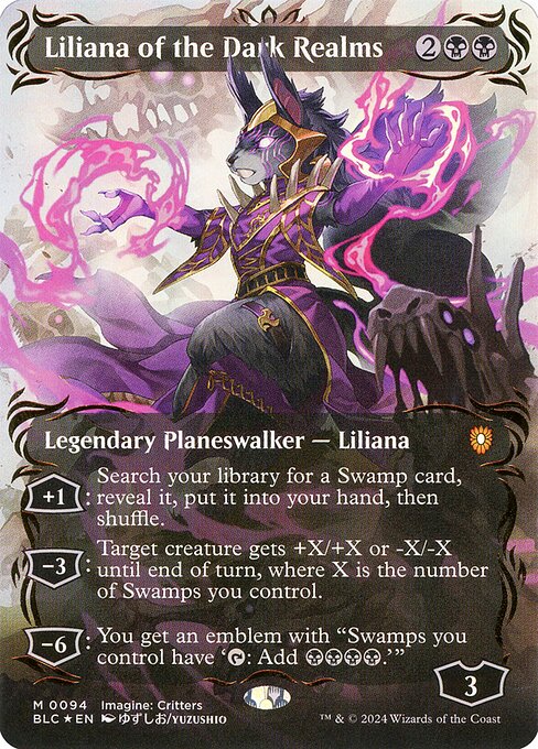 Liliana of the Dark Realms from Bloomburrow Commander