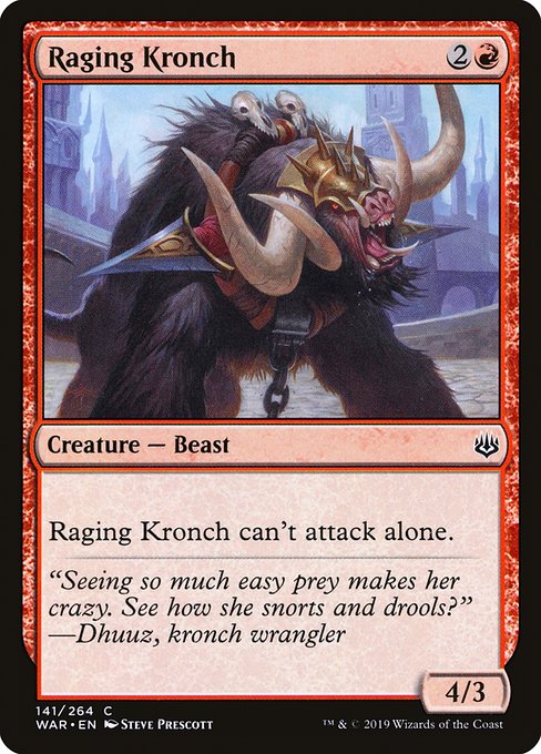 Raging Kronch highlighted card art