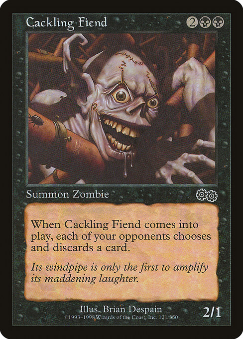 Cackling Fiend from Urza's Saga