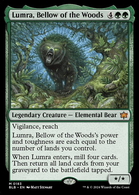 Lumra, Bellow of the Woods from Bloomburrow
