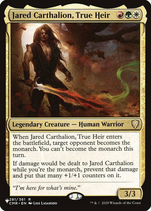 Jared Carthalion, True Heir highlighted card art