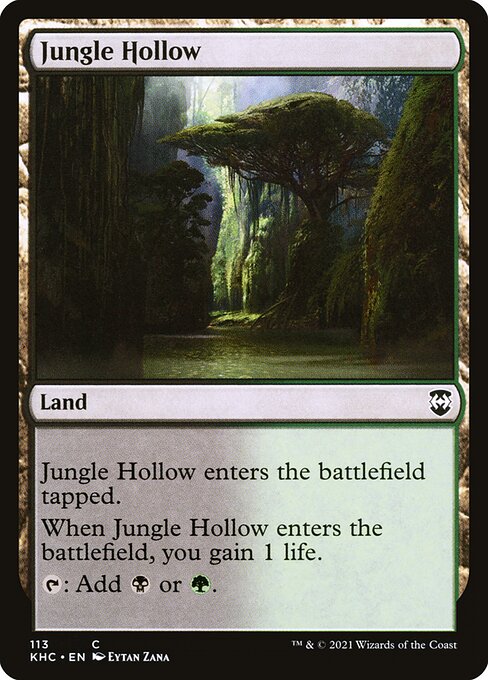 Jungle Hollow from Kaldheim Commander