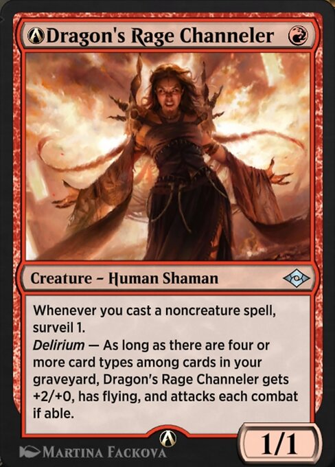A-Dragon's Rage Channeler highlighted card art